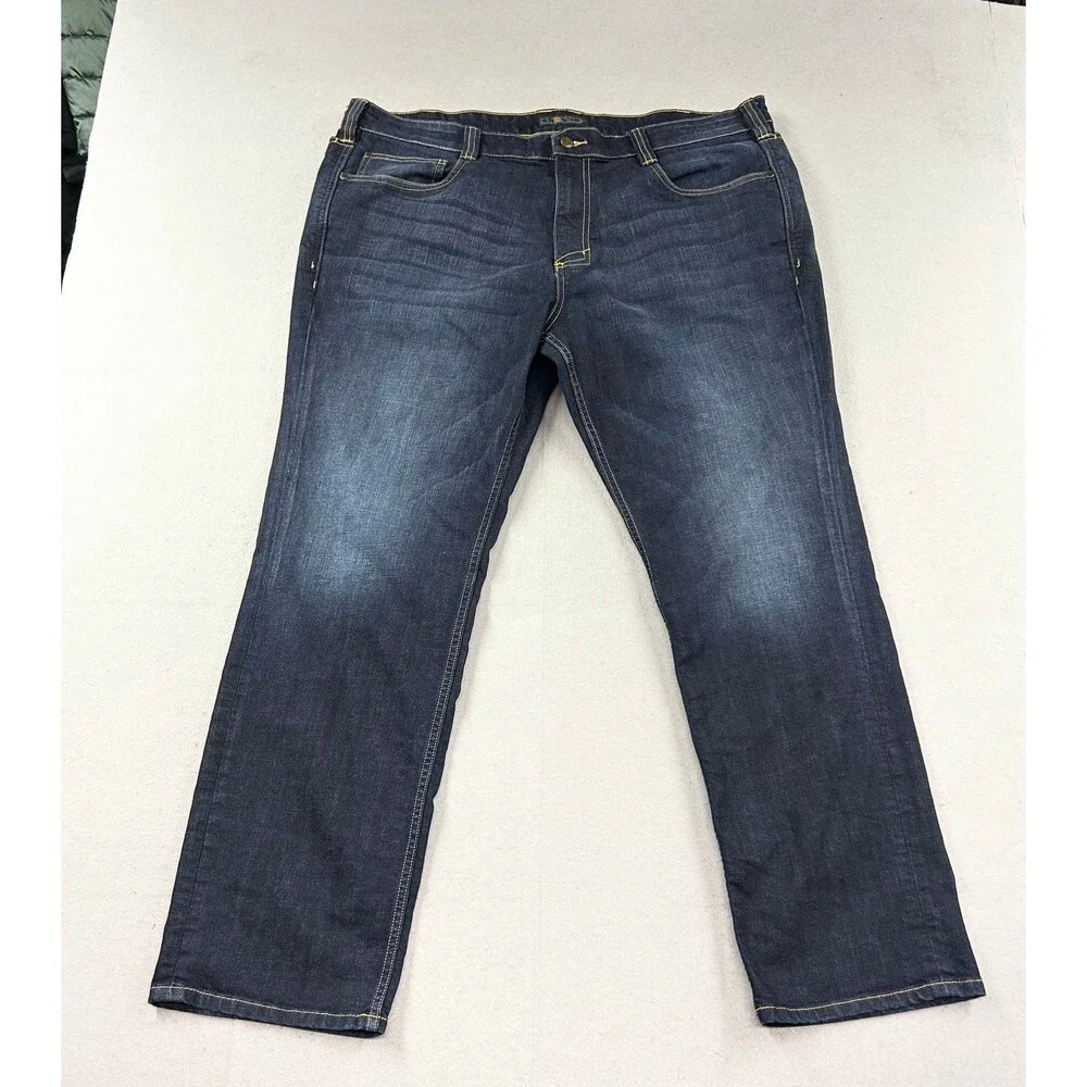 5.11 Tactical Defender-Flex Jeans Mens 40x32 Dark Wash Straight Fit Blue Denim